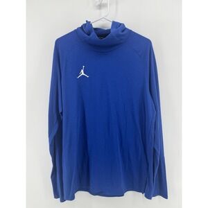 Nike Air Jordan Men's Alpha Dry Lightweight Hooded Long Sleeve Shirt Size L